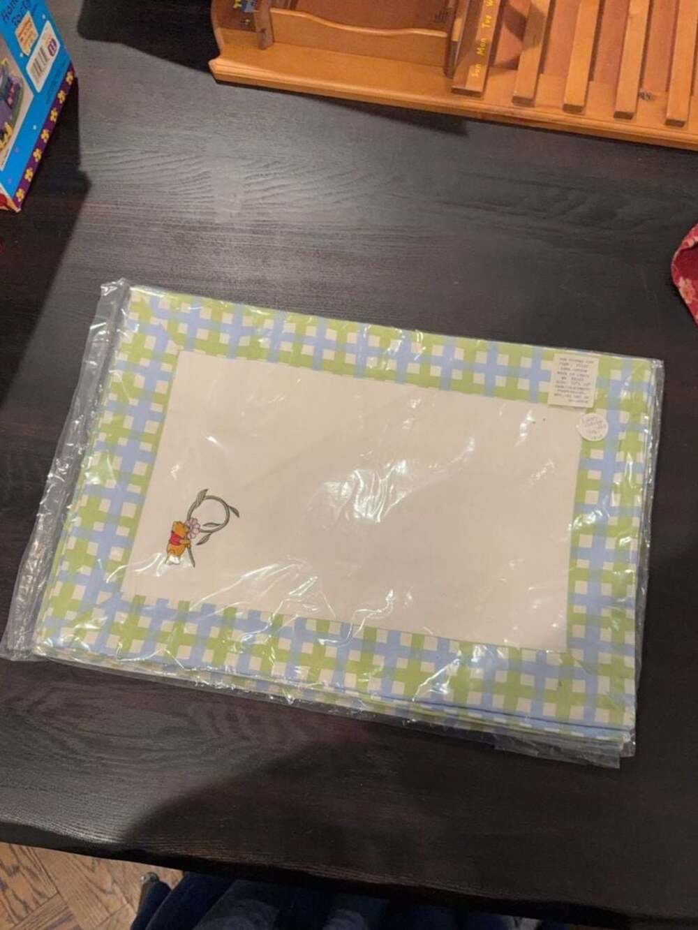 Vintage Disney Winnie the Pooh 13x19 Cotton Placemats Set of 4, 2 sets avail. NE
